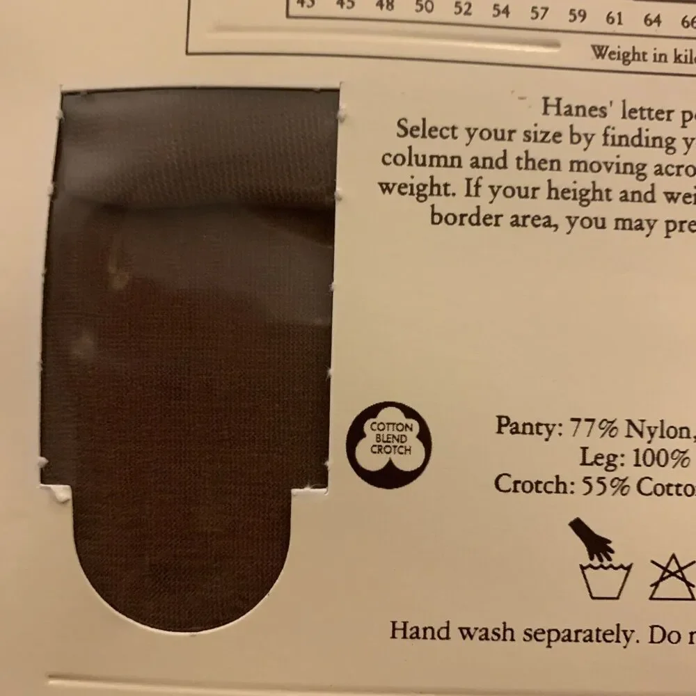 Hanes Ultra Sheer Pantyhose Control Top Sandalfoot Hosiery Size C Barley There